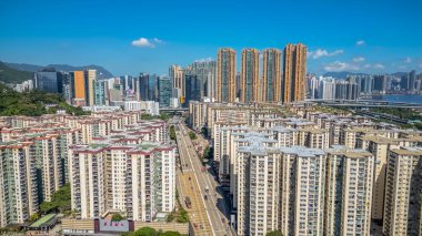 Kowloon, HK Mei Foo Sun Chuen özel konutlar. 3 Ağustos 2024