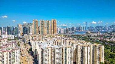 Kowloon, HK Mei Foo Sun Chuen özel konutlar. 3 Ağustos 2024