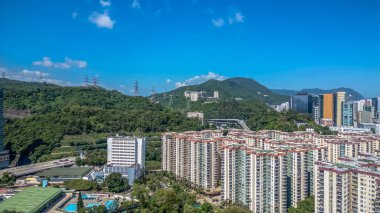 Kowloon, HK Mei Foo Sun Chuen özel konutlar. 3 Ağustos 2024