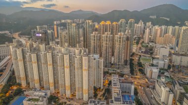 Kowloon, Hong Kong Nam Cheong yerleşim bölgesi 3 Ağustos 2021