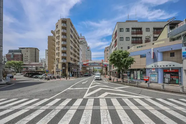 stock image May 13 2024 a Sasebo Cityscape, of modern architectural marvels