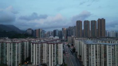 Hong Kong - 11 Ağustos 2024: Tsing Kwai Otoyolu, Hong Kong