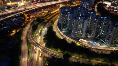 Hong Kong - 2 Ağustos 2024: Tsing Kwai Karayolu, Hong Kong