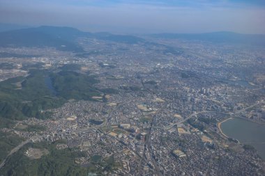 Hakata, Fukuoka ilinin bir şehir manzarası 18 Mayıs 2024