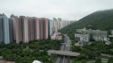 Hong Kong - 17 Ağustos 2024 TKO, HK 'da çevre yolu manzarası