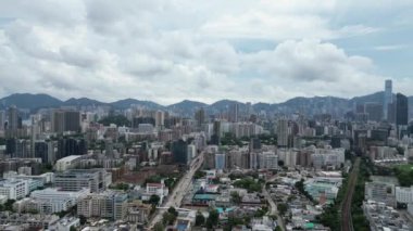 Hong Kong - 22 Ağustos 2024: Şehir silueti Kowloon Tong, HK