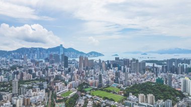 bir şehir silueti Kowloon Tong, Hong Kong