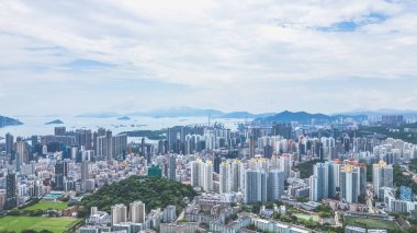 bir şehir silueti Kowloon Tong, Hong Kong