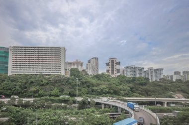 Hong Kong 23 Ağustos 2024 şehir trafiği, Kwai Chung,