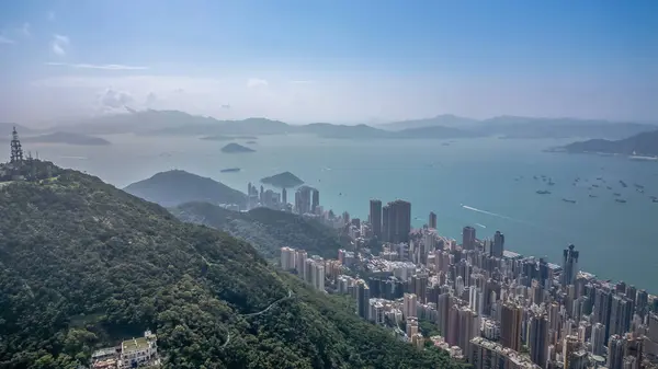 stock image the Hong Kong Financial District, Modern skyline