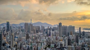 Sham Shui Po 'da kavşak, Hong Kong 30 Ağustos 2024