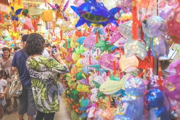 stock image Aug 31 2024 the paper lantern, store at tai kiu market, hk