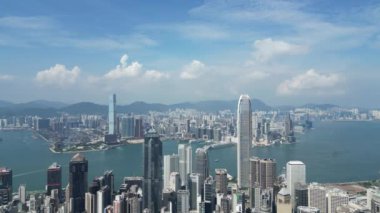 Hong Kong - 24 Ağustos 2024: Finansal Bölge, HK