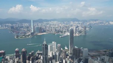 Hong Kong - 24 Ağustos 2024: Finansal Bölge, HK