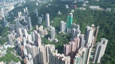 Hong Kong - 24 Ağustos 2024: Finansal Bölge, HK