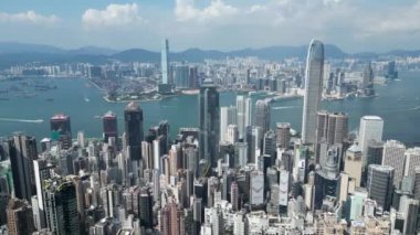 Hong Kong - 24 Ağustos 2024: Finansal Bölge, HK