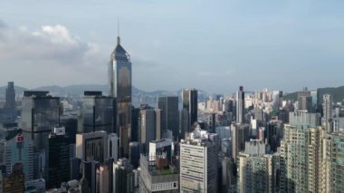 Hong Kong - 24 Ağustos 2024: Finansal Bölge, HK