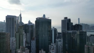Hong Kong - 24 Ağustos 2024: Finansal Bölge, HK