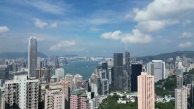 Hong Kong - 24 Ağustos 2024: Finansal Bölge, HK