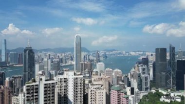 Hong Kong - 24 Ağustos 2024: Finansal Bölge, HK