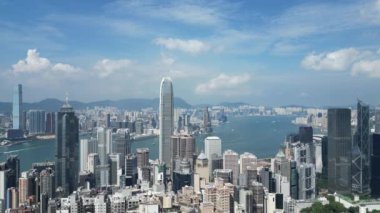 Hong Kong - 24 Ağustos 2024: Finansal Bölge, HK