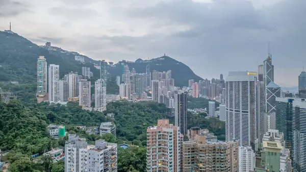 13 Eylül 2024 Wan Chai 'de bir ticaret ve yerleşim alanı, hk