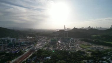 Hong Kong - 18 Eylül 2024: Kwu Tung Kuzey Bölgesi 'nde Gelişen Gelişme