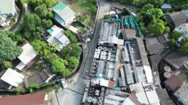 Hong Kong - 18 Eylül 2023: Kwu Tung Tsuen 'de Büyüleyici Köy Hayatı