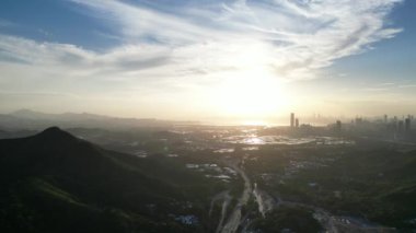 Hong Kong - 18 Eylül 2023: Hong Kong 'daki Mai Po Bataklıklarının Huzurlu Güzelliği