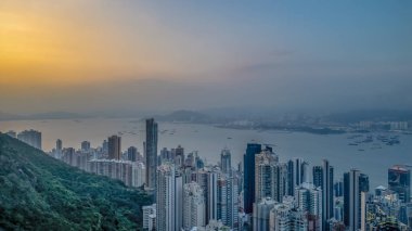 the cityscape of Sheung Wan, Hong Kong. Sept 26 2024 clipart