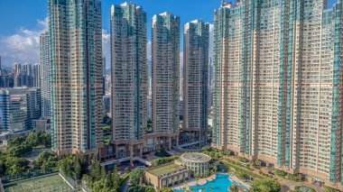 Batı Kowloon Skyline Şehir Manzarası 17 Eylül 2024