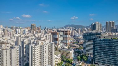 Batı Kowloon Skyline Şehir Manzarası 17 Eylül 2024