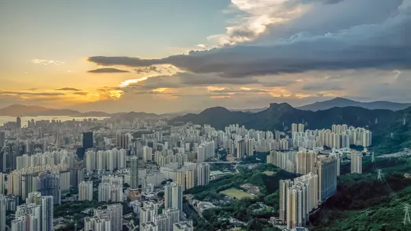 stock image Kowloon is characterized by its mix of modern skyscrapers