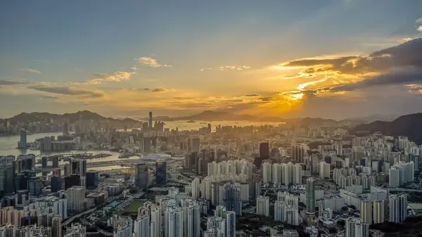 stock image Kowloon is characterized by its mix of modern skyscrapers