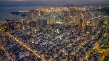 Hong Kong kowloon sham shui po bölgesi manzarası