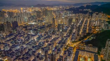 Hong Kong kowloon sham shui po bölgesi manzarası