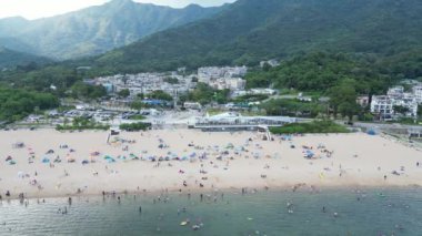 Hong Kong - 29 Eylül 2024: Long Mei Sahili, Hong Kong 'da Gizli Mücevher