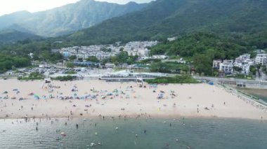 Hong Kong - 29 Eylül 2024: Long Mei Sahili, Hong Kong 'da Gizli Mücevher