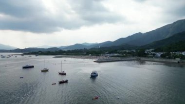 Hong Kong - 29 Eylül 2024 Plover Koyu Panorama manzarası