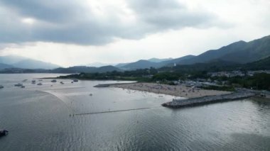 Hong Kong - 29 Eylül 2024 Plover Koyu Panorama manzarası