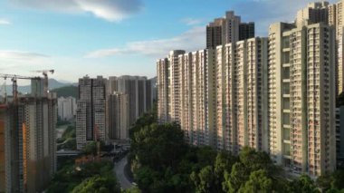 Hong Kong - 5 Ekim 2024: Hong Kong Sau Mau Ping Malikanesinde Günlük Yaşam