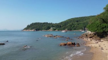 Hong Kong - 12 Ekim 2024: Nga Kau Wan Sahili, Hong Kong 'da Sakin Kaçış