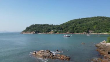 Hong Kong - 12 Ekim 2024: Nga Kau Wan Sahili, Hong Kong 'da Sakin Kaçış