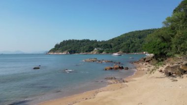 Hong Kong - 12 Ekim 2024: Nga Kau Wan Sahili, Hong Kong 'da Sakin Kaçış