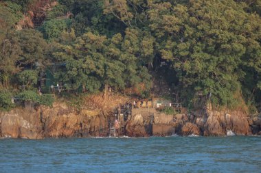 Hong Kong, 12 Ekim 2024 Huzurlu Sai Wan Yüzme Barakası