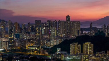 23 Ekim 2024 Kowloon Tong 'daki Orta Kowloon şehri.