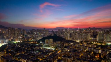 23 Ekim 2024 Kowloon Tong 'daki Orta Kowloon şehri.