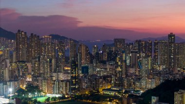 23 Ekim 2024 Kowloon Tong 'daki Orta Kowloon şehri.