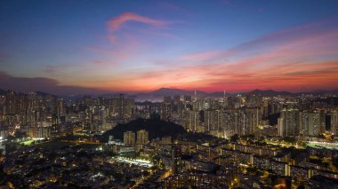 23 Ekim 2024 Kowloon Tong 'daki Orta Kowloon şehri.
