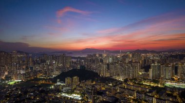 23 Ekim 2024 Kowloon Tong 'daki Orta Kowloon şehri.